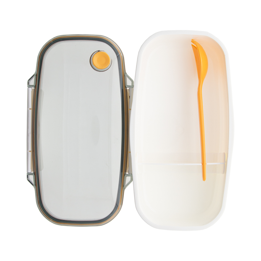 Orange Lunch Box With Spork LB311718ORN