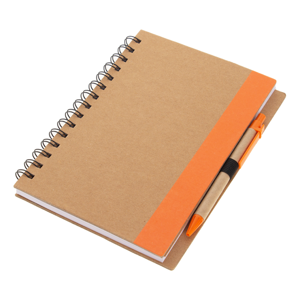 Orange Notebook With Pen & Post It Note NB511511ORN