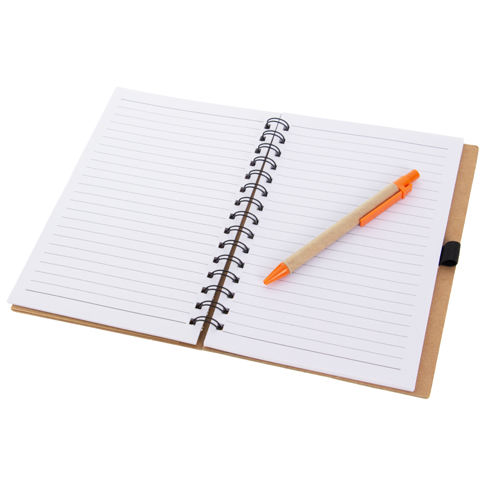 Orange Notebook With Pen & Post It Note NB511511ORN