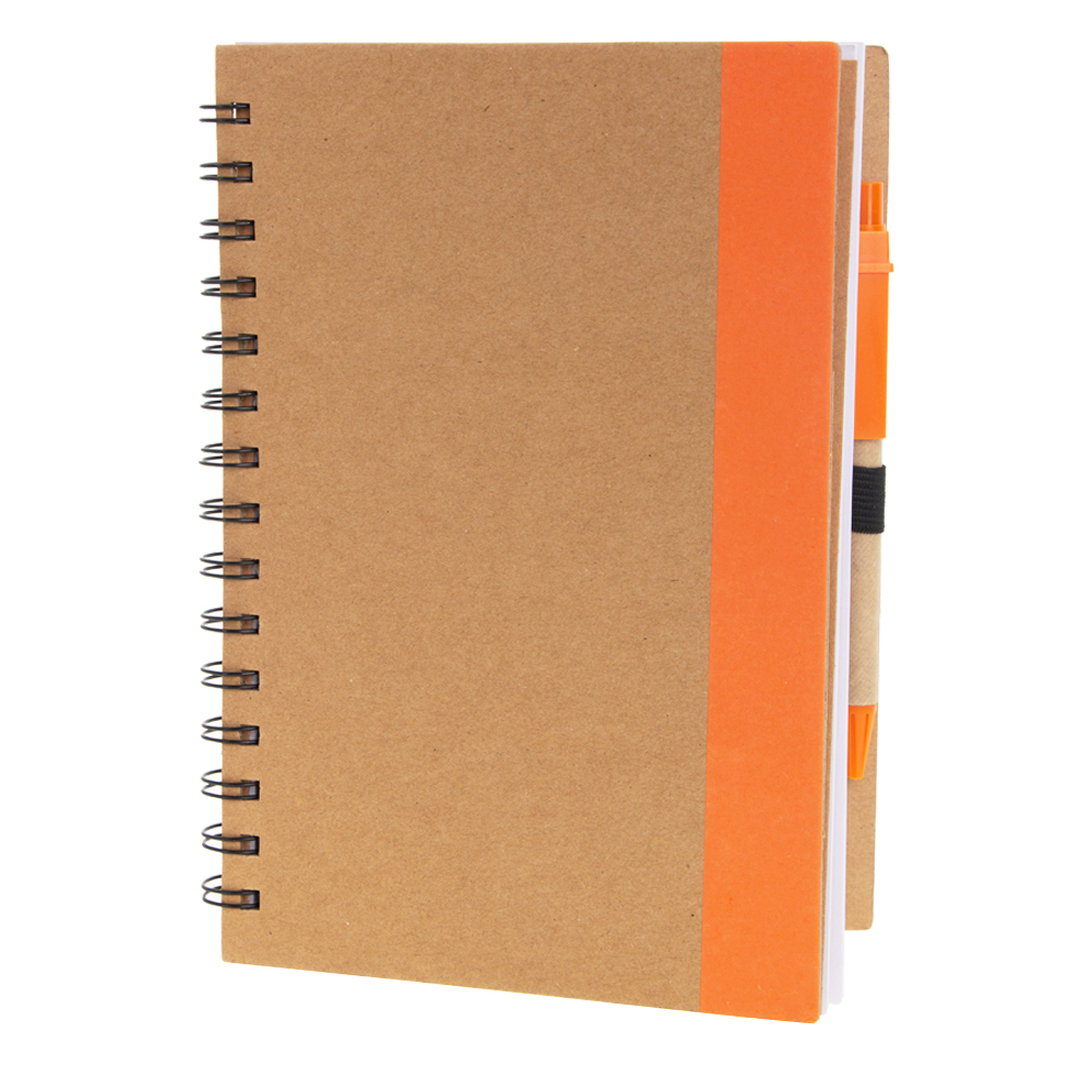 Orange Notebook With Pen & Post It Note NB511511ORN