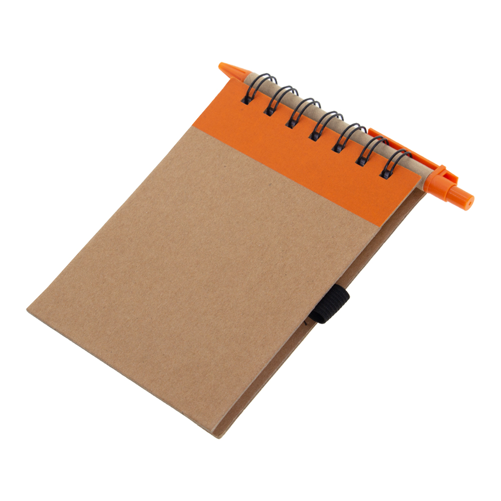 Orange Notebook With Pen NB451919ORNII