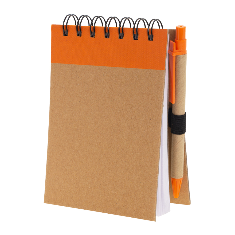 Orange Notebook With Pen NB451919ORNII