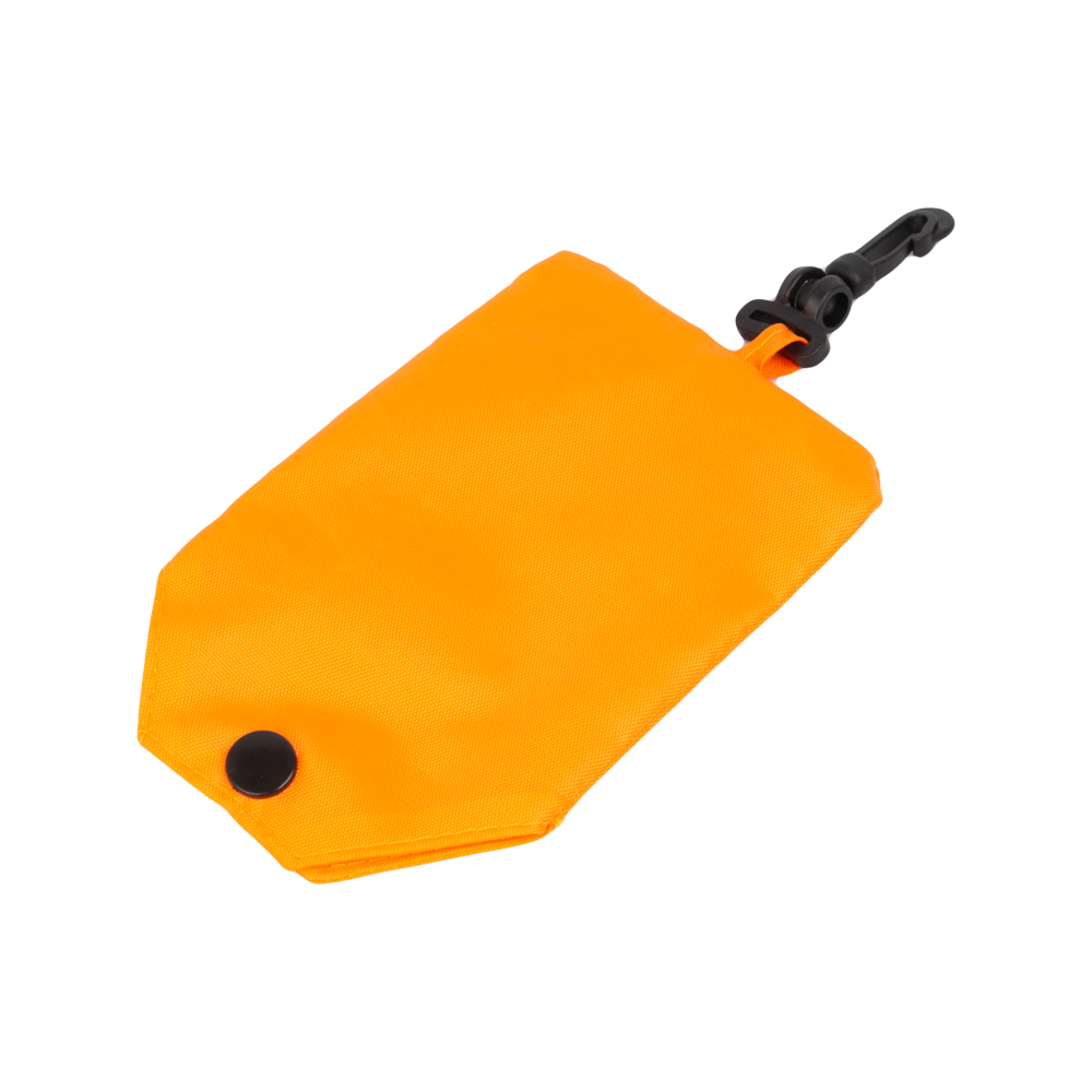 Orange Nylon Foldable Bag With Pouch BS281710ORN