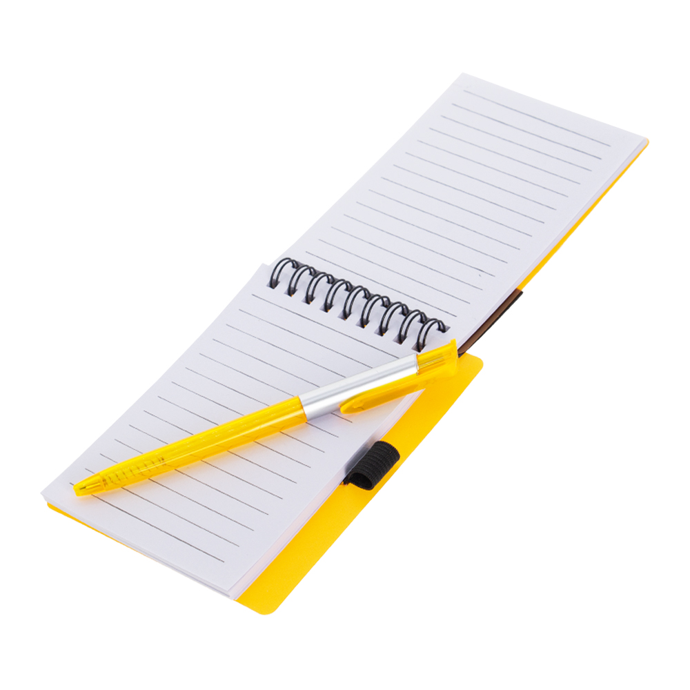 Orange Plastic Notebook With Pen NB481015ORN
