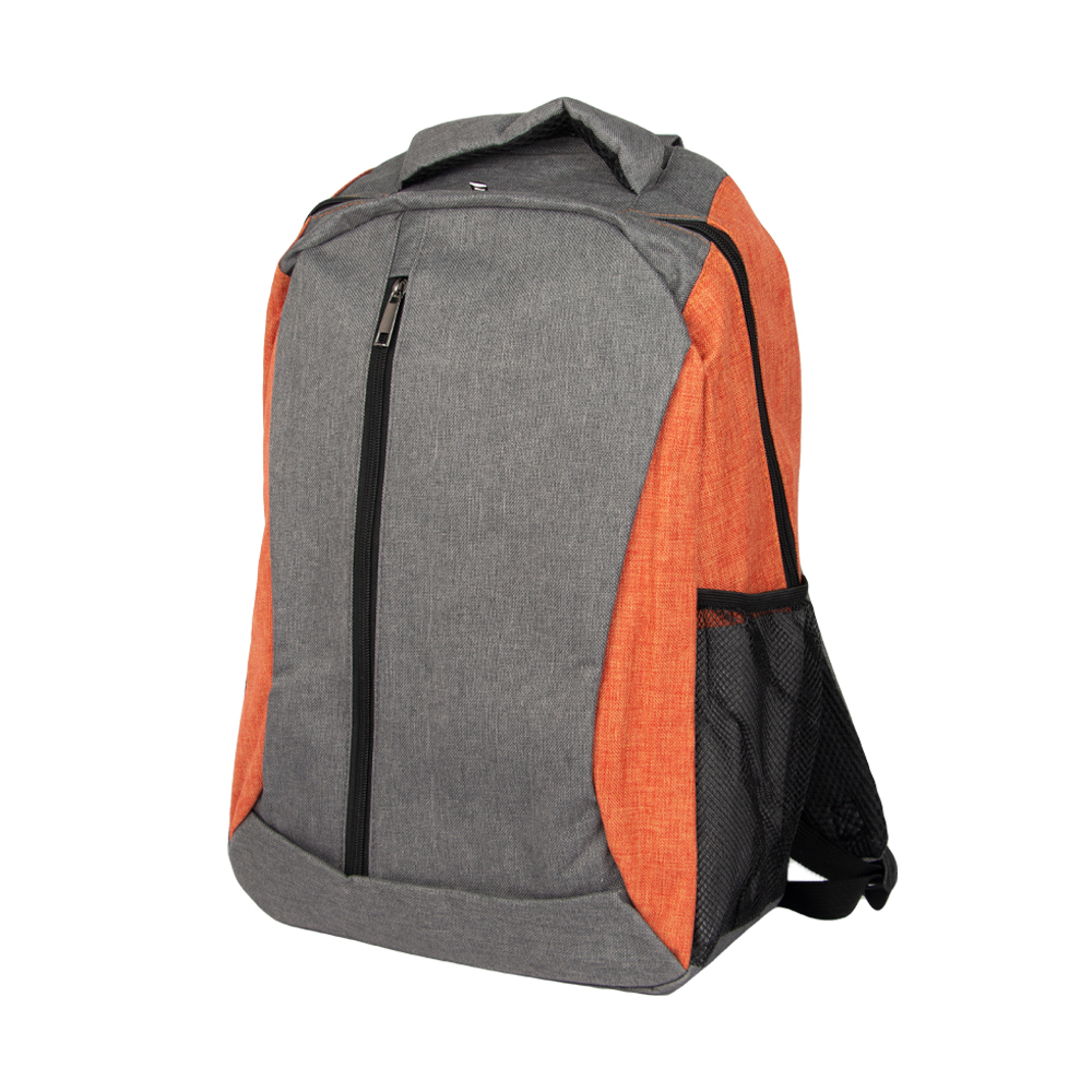 Orange Polyester Backpack With 2 Storage Compartments BB361412ORNIII