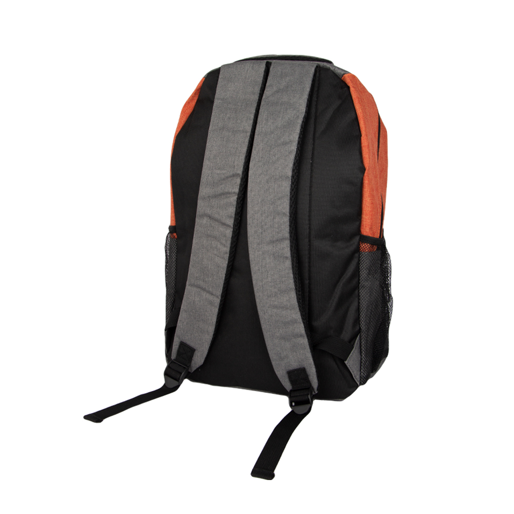 Orange Polyester Backpack With 2 Storage Compartments BB361412ORNIII