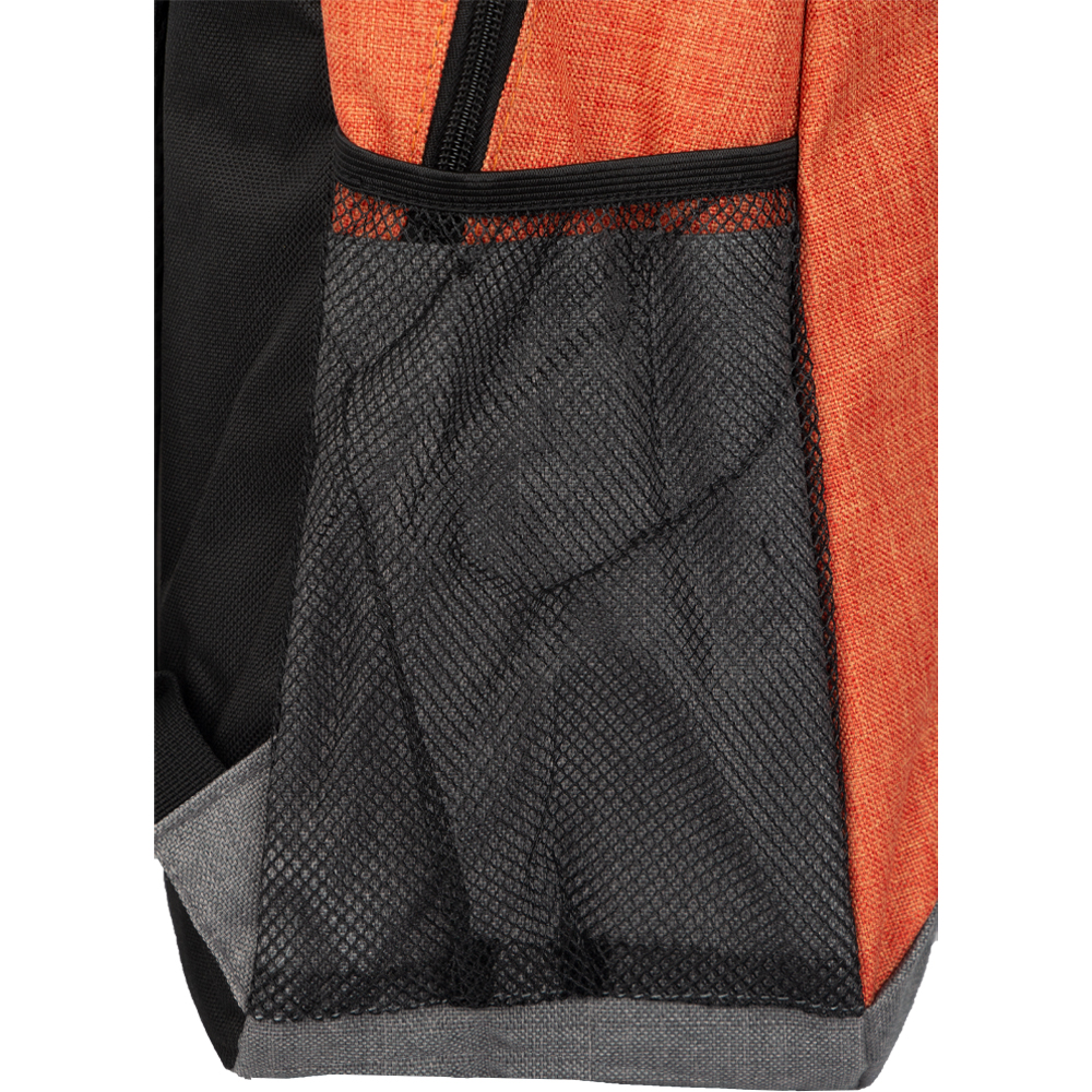 Orange Polyester Backpack With 2 Storage Compartments BB361412ORNIII