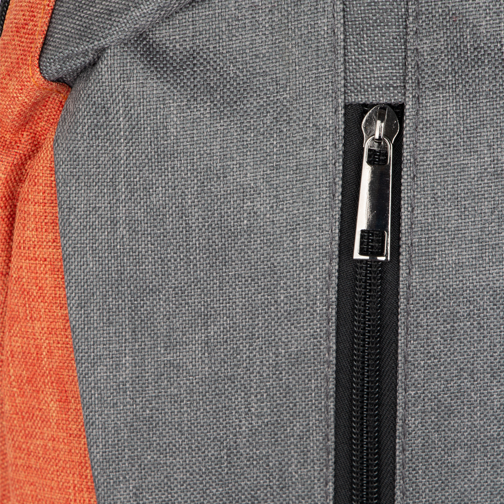 Orange Polyester Backpack With 2 Storage Compartments BB361412ORNIII