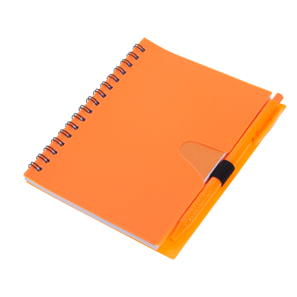 Orange PU Notebook With Pen NB231816ORNII