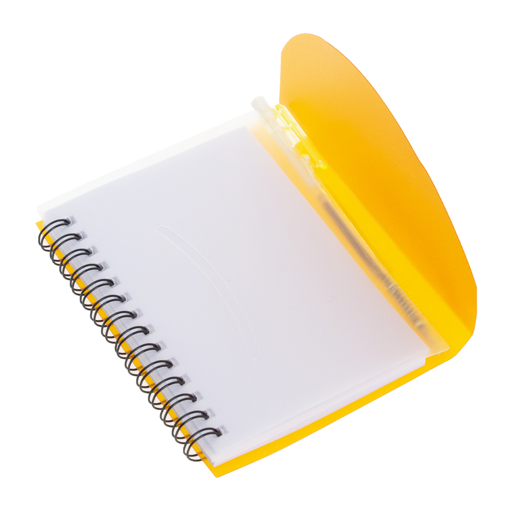Orange PVC Notebook With Pen NB181017ORN