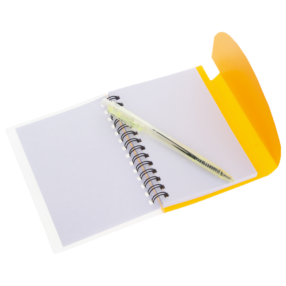 Orange PVC Notebook With Pen NB181017ORN