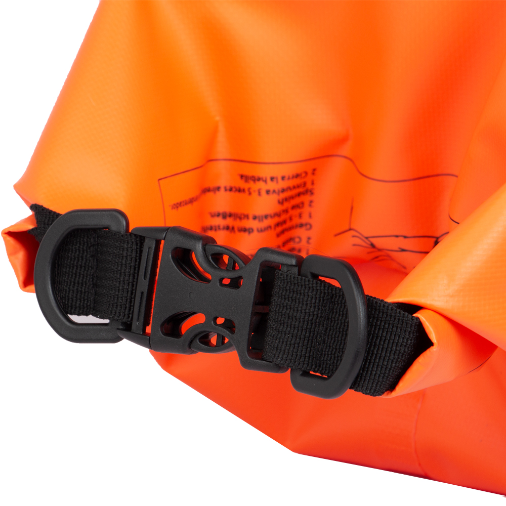 Orange PVC Waterproof Backpack With 10L Capacity BB71219ORN
