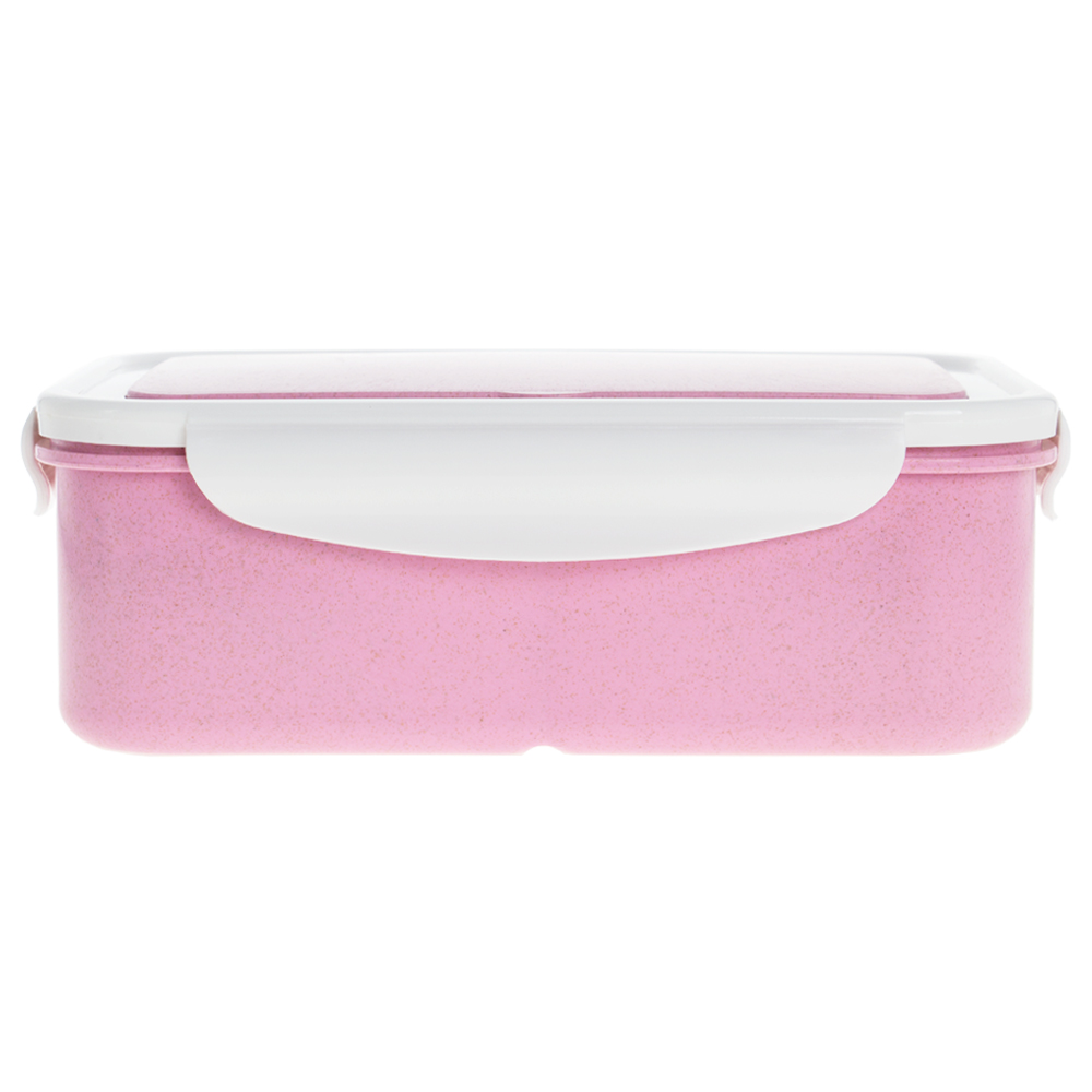 Pink Eco Lunch Box With Fork & Spoon LB311718PKII