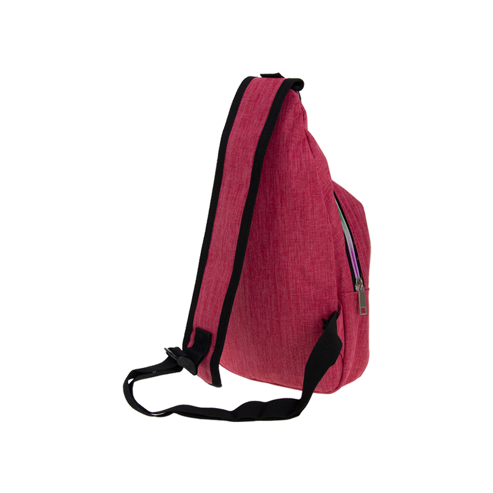 Pink Triangle Knapsack With 2 Storage Compartments & Safety Buckle BB241010PK