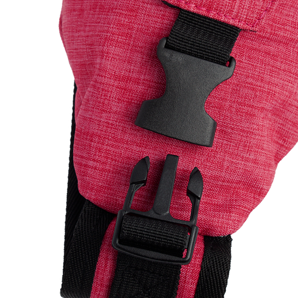 Pink Triangle Knapsack With 2 Storage Compartments & Safety Buckle BB241010PK