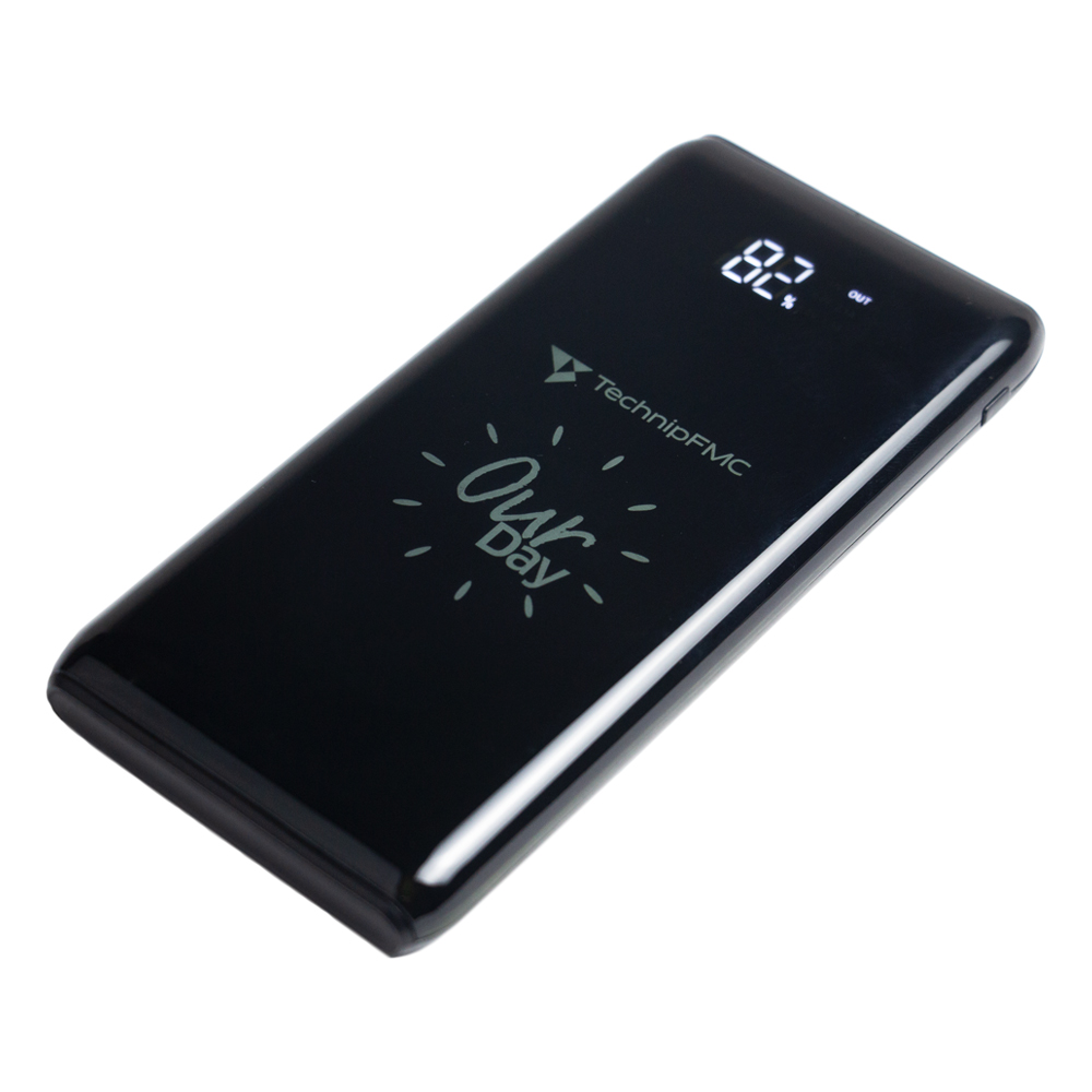 Powerglow 10000mAh Powerbank With Dual USB Output & Luminous Light Up Logo F81018