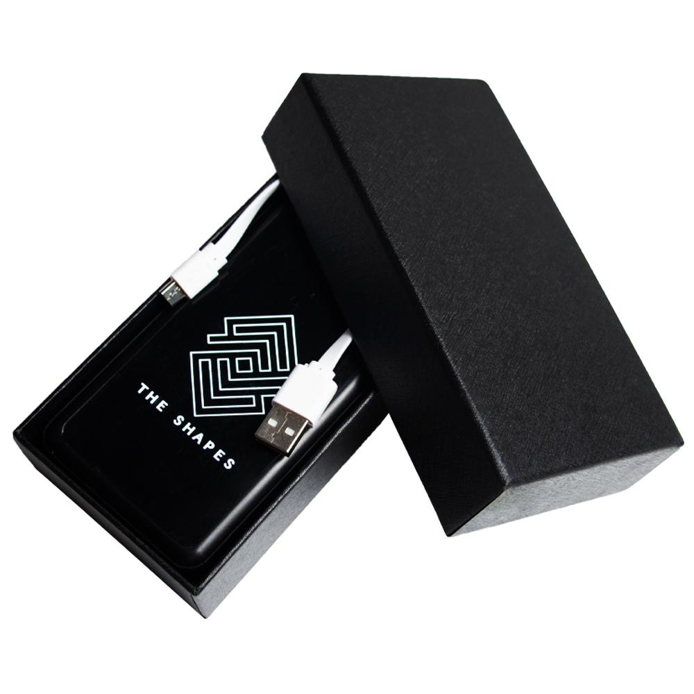 Powerglow 10000mAh Powerbank With Mirror Surface & LED Light Up Logo F81013