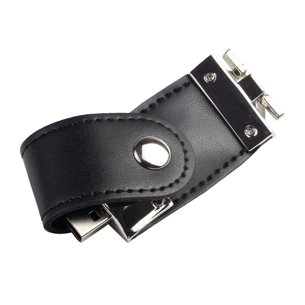 PU Leather Flip USB Flash Drive LT01017
