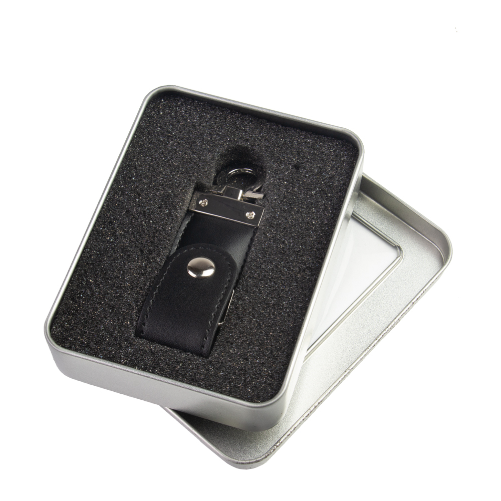 PU Leather Flip USB Flash Drive LT01017