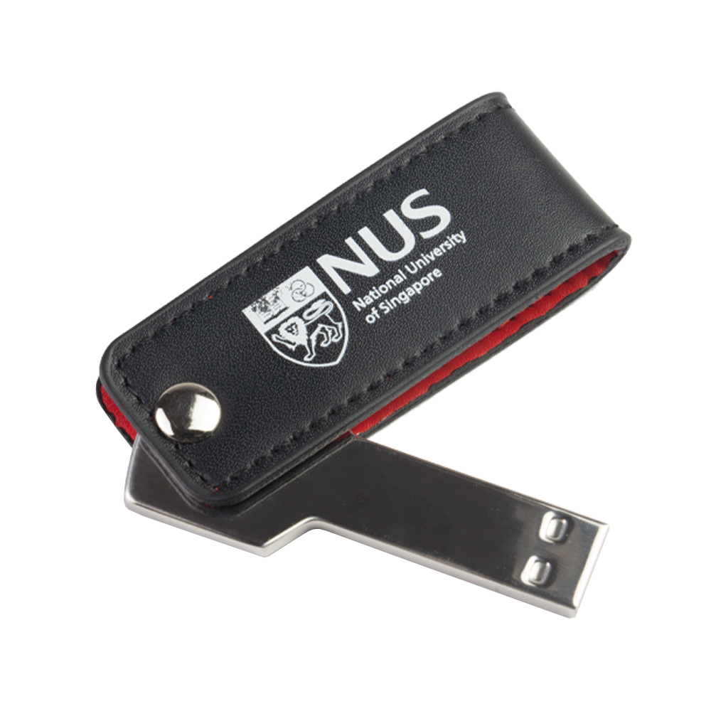 PU Leather With Key USB Flash Drive