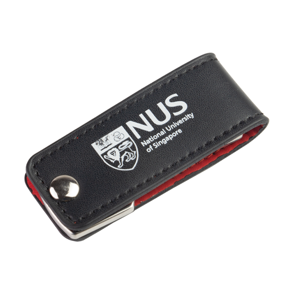 PU Leather With Key USB Flash Drive