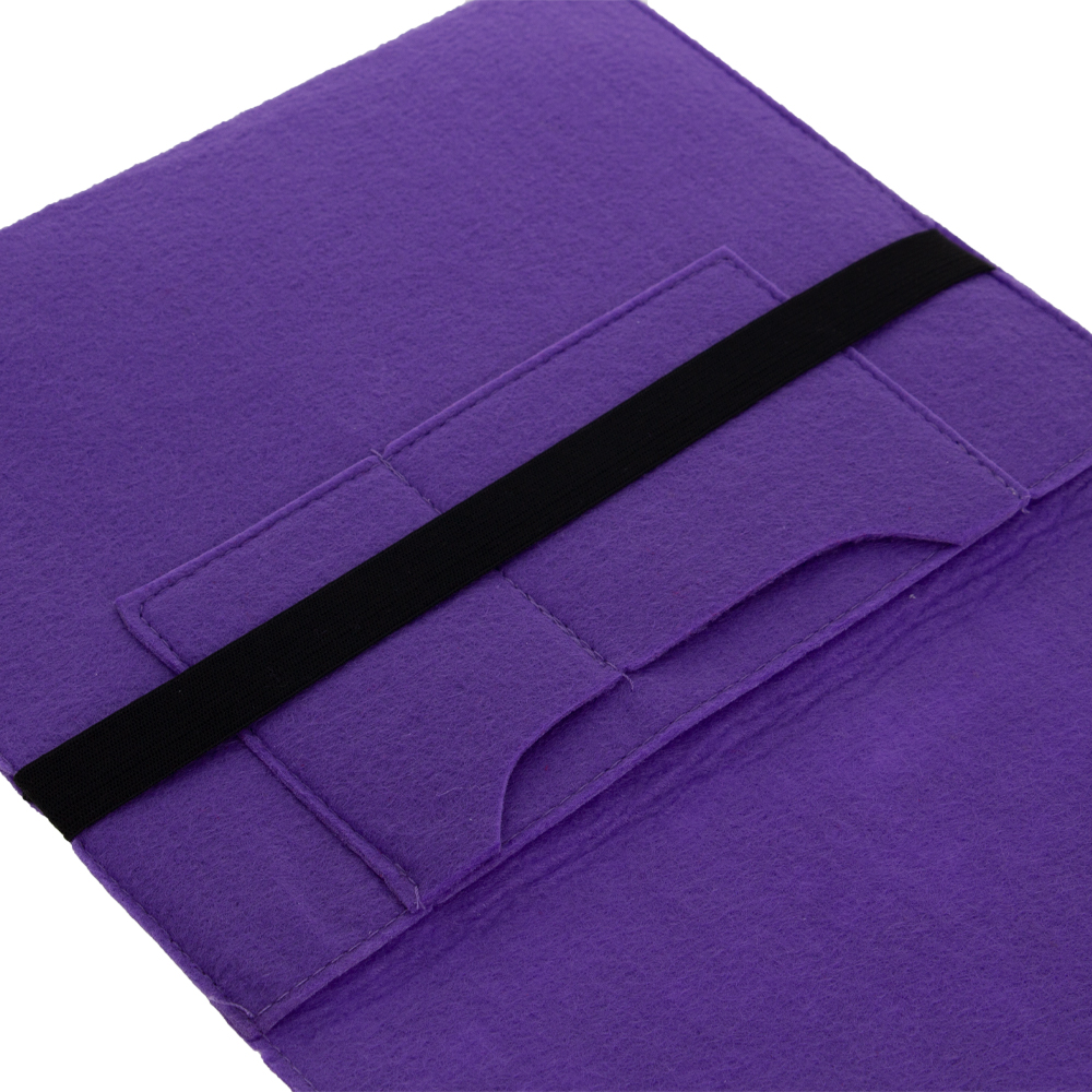 Purple Felt Folder With Elastic Band SF51414PP