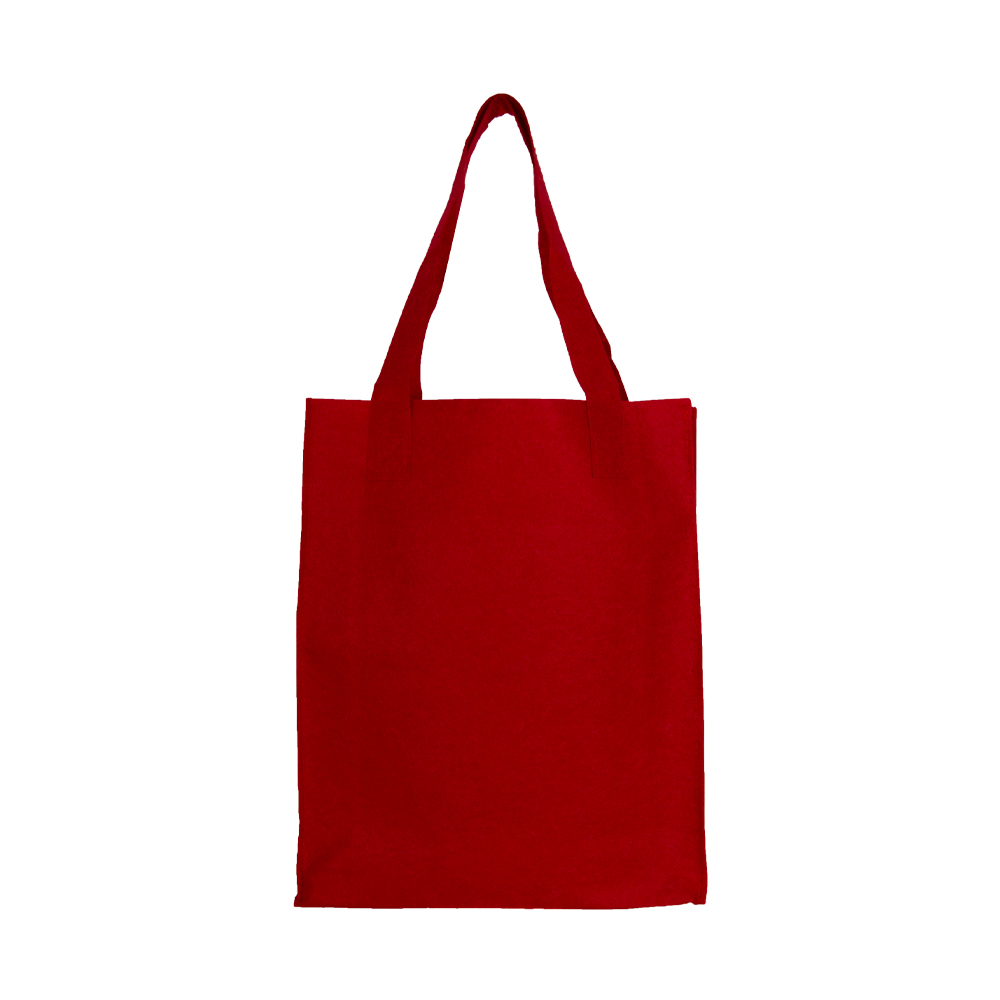 Red Felt Shopping Bag BS311217RD