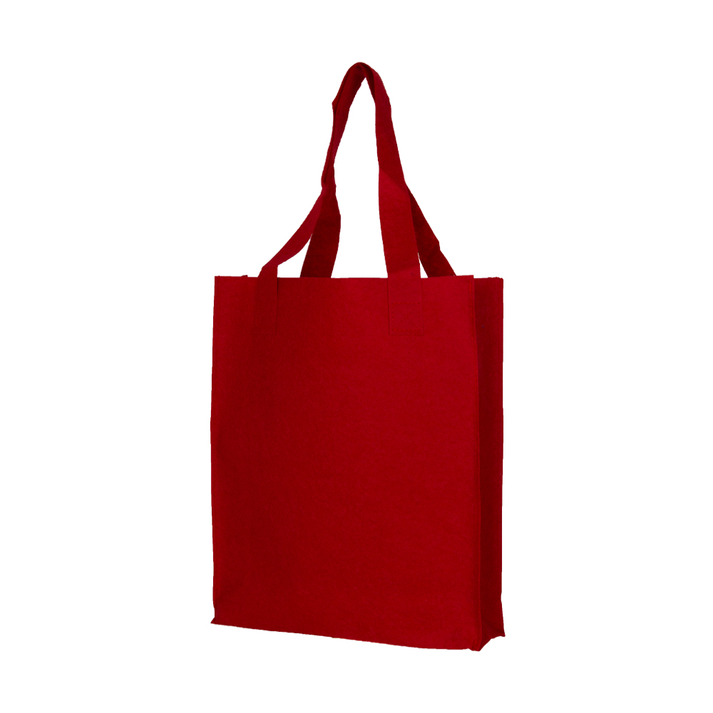 Red Felt Shopping Bag BS311217RD