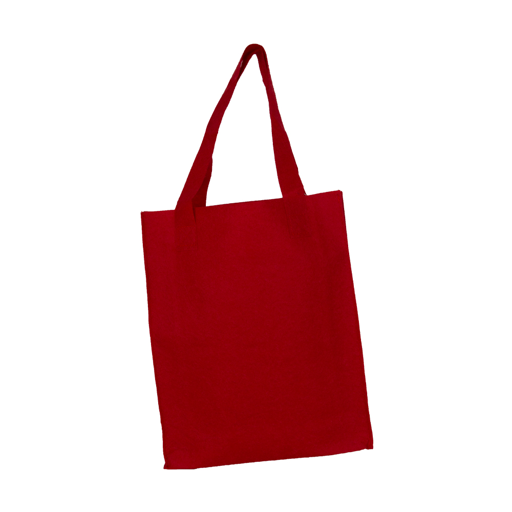 Red Felt Shopping Bag BS311217RD
