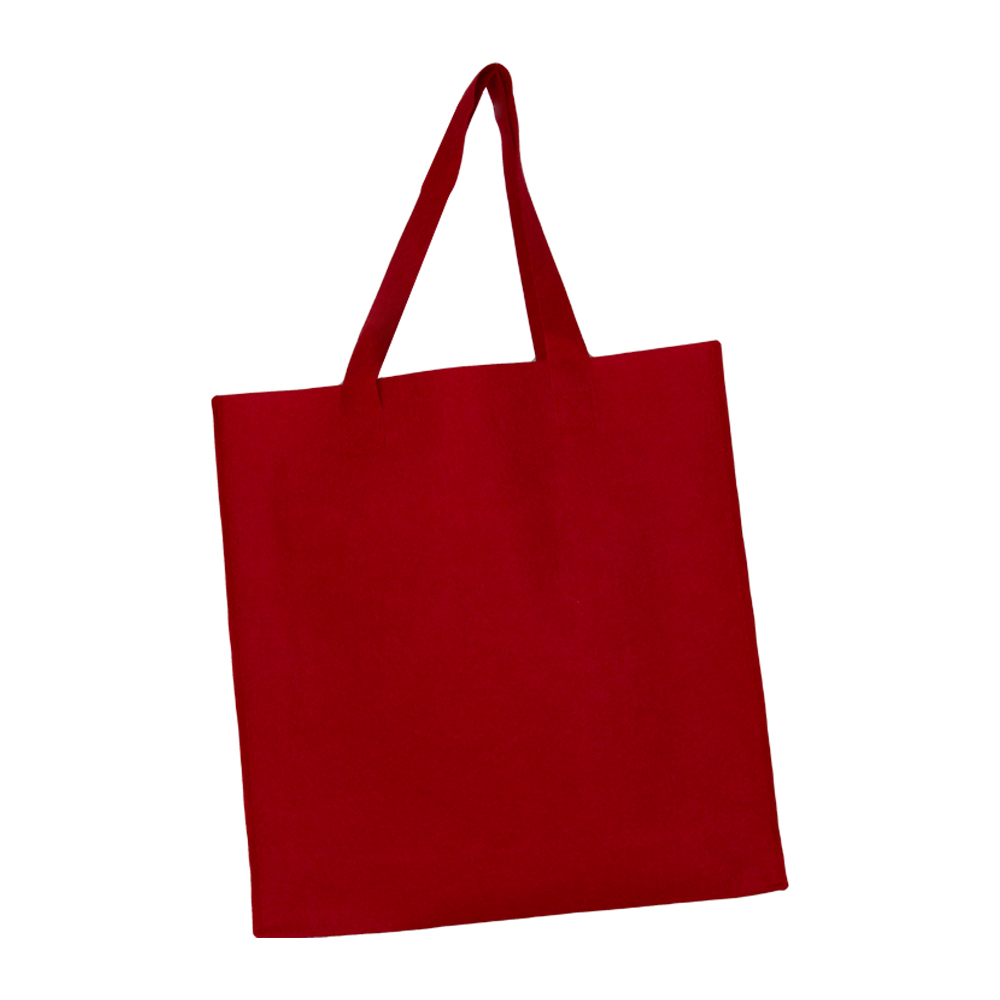Red Felt Shopping Bag BS311218RD