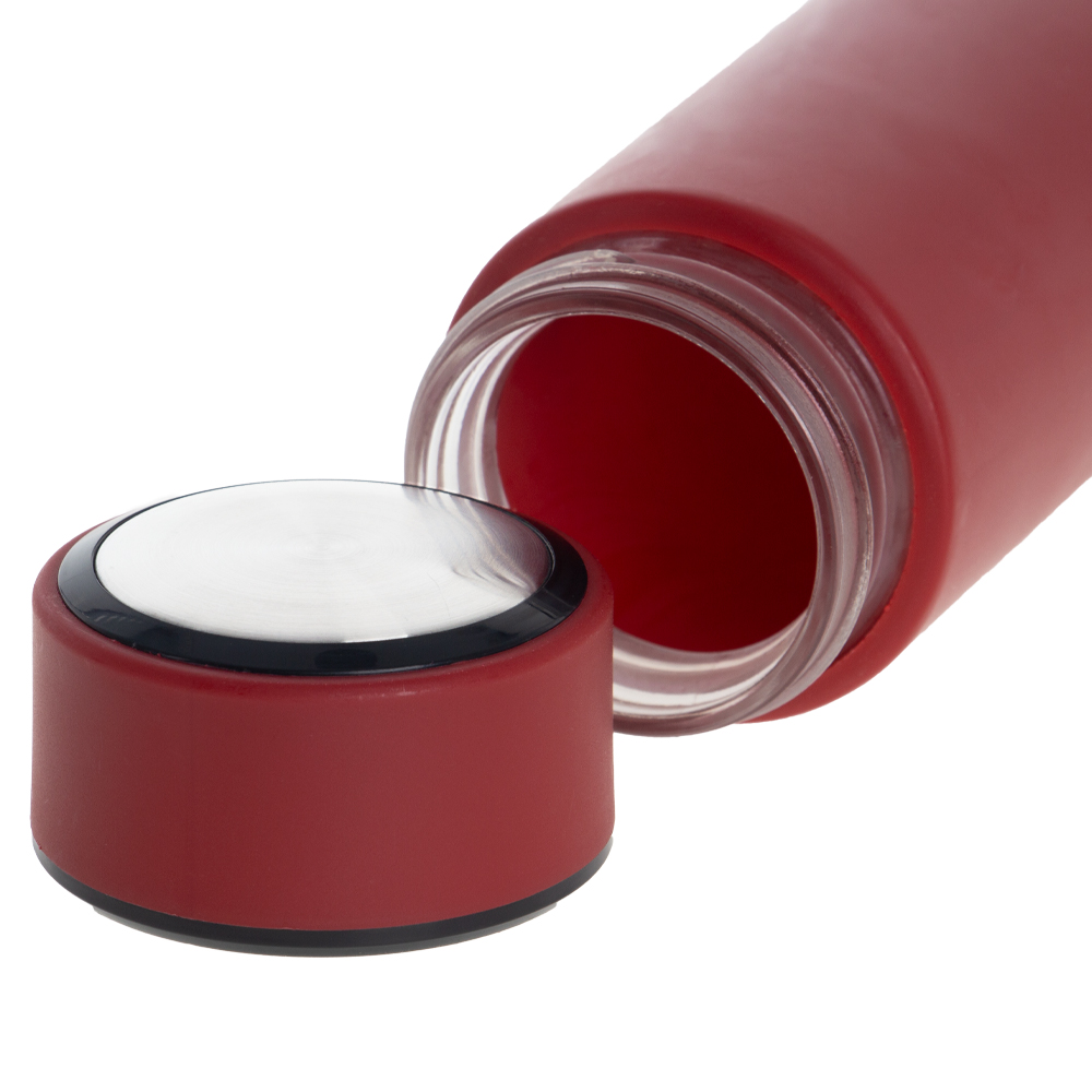 Red Glass Drinking Bottle M331815RDII