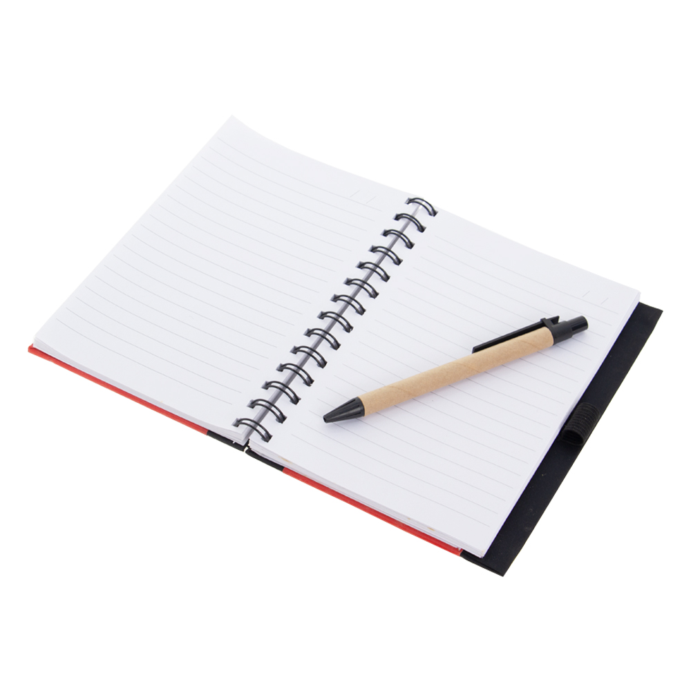 Red Notebook With Pen & Calculator NB511514RD