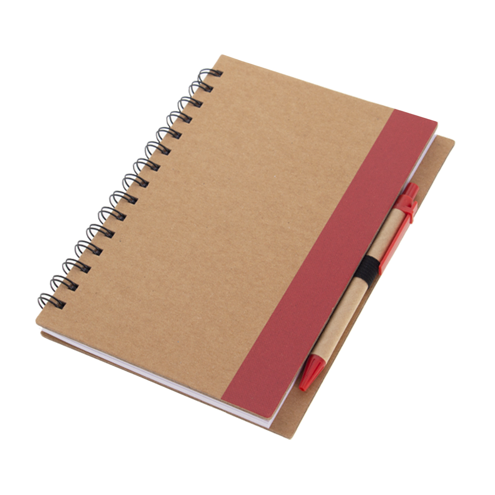 Red Notebook With Pen & Post It Note NB511511RD