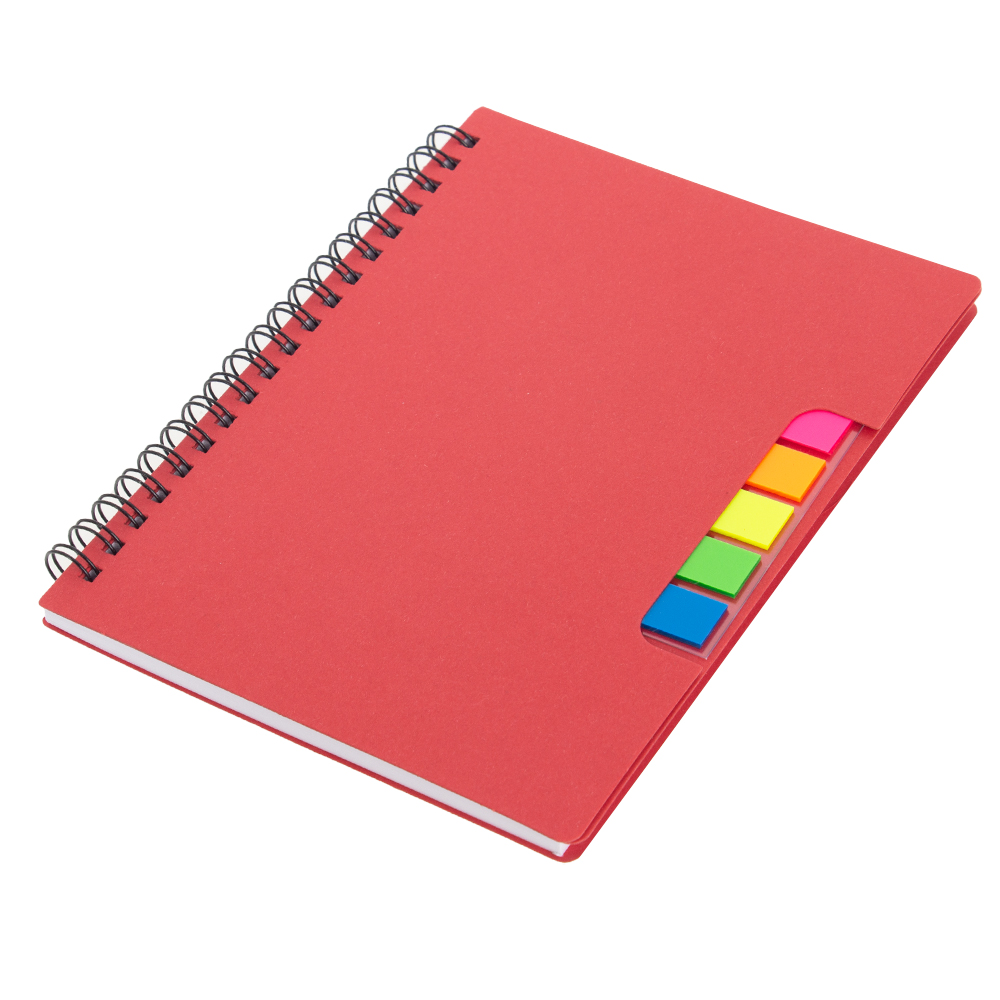 Red Notebook With Pen & Sticky Note NB511510RD