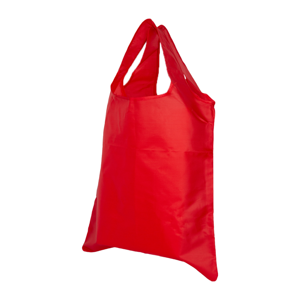 Red Nylon Foldable Bag With Pouch BS281710RD