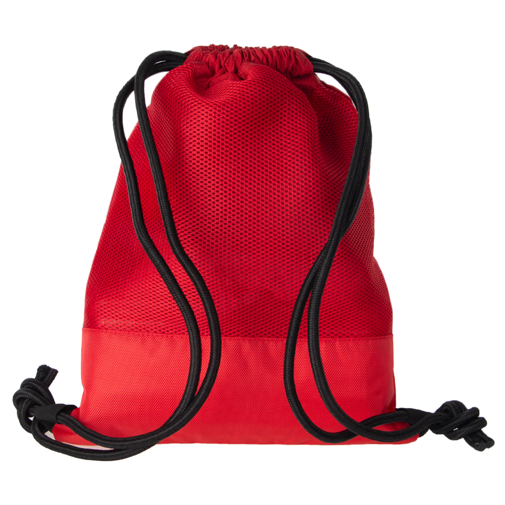 Red Nylon Hexagen Multipurpose Sports Bag With Netting MP01410RD