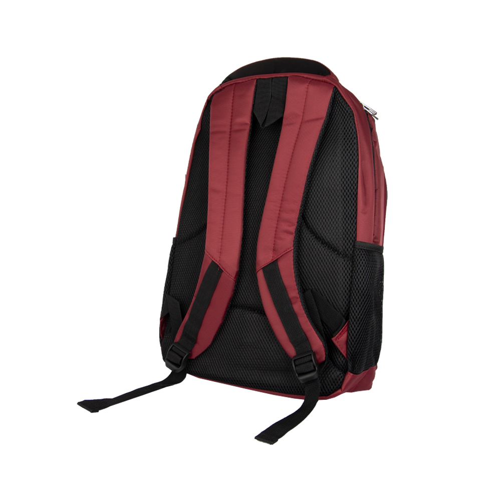 Red Nylon Laptop Backpack With 3 Storage Compartments BL191313RDIII
