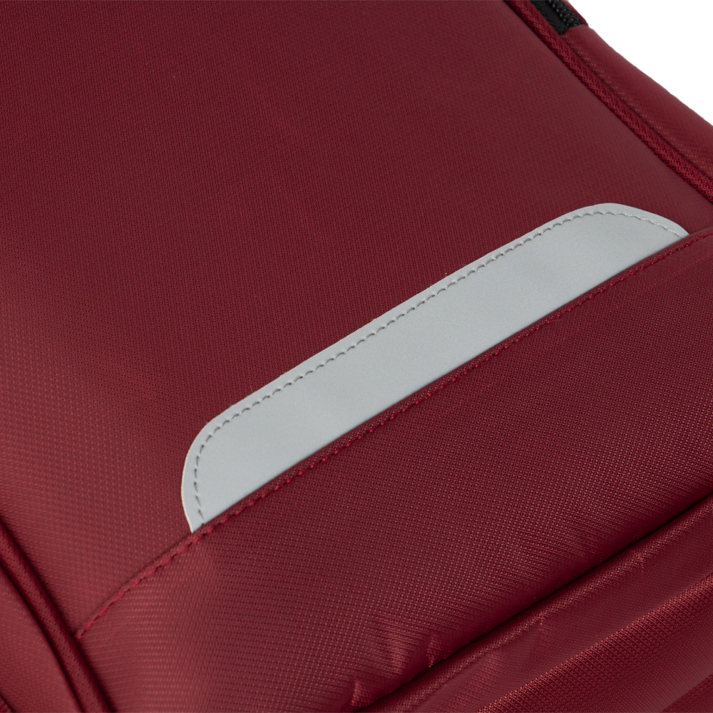 Red Nylon Laptop Backpack With 3 Storage Compartments BL191313RDIII