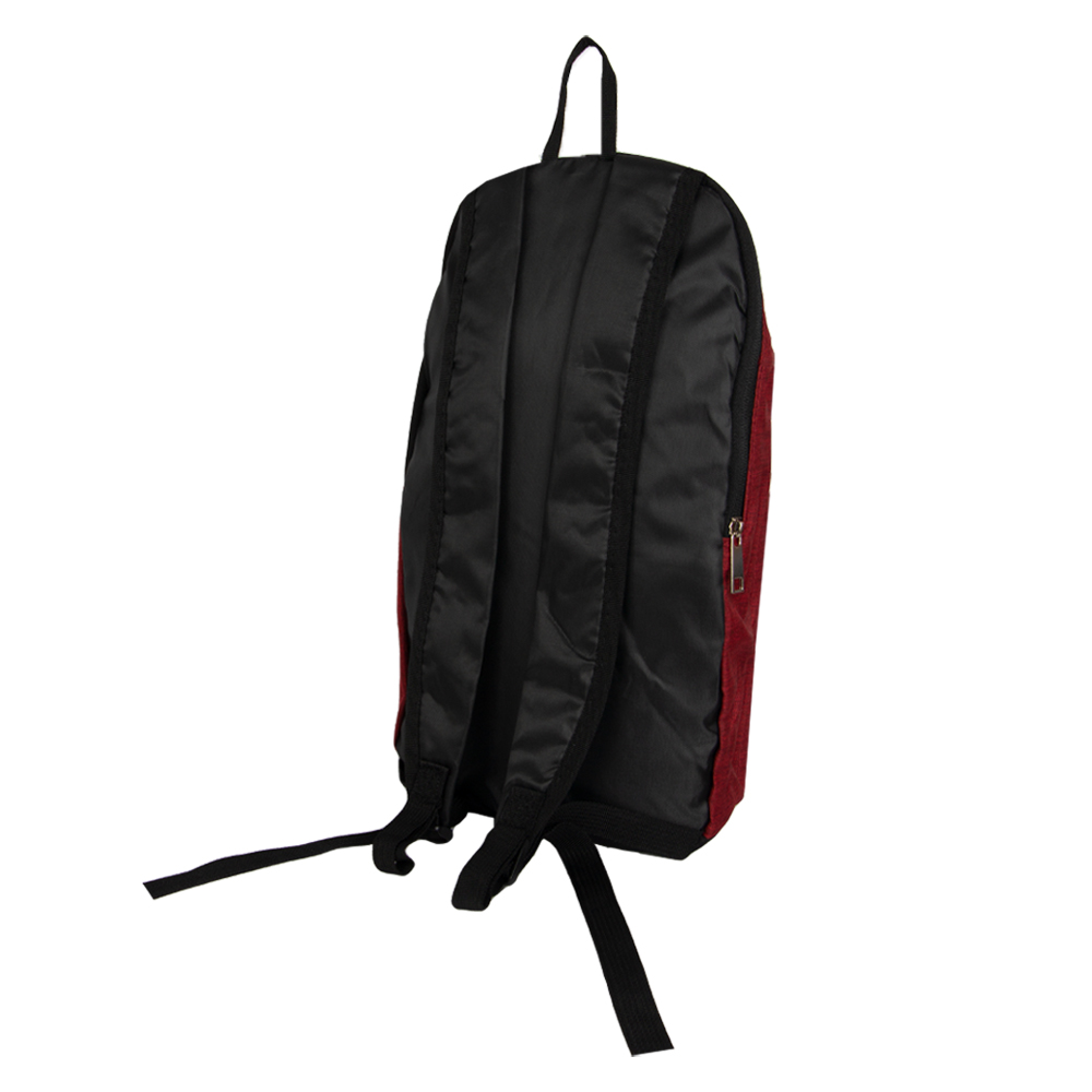 Red Polyester Backpack With 2 Storage Compartments BB01017RDII