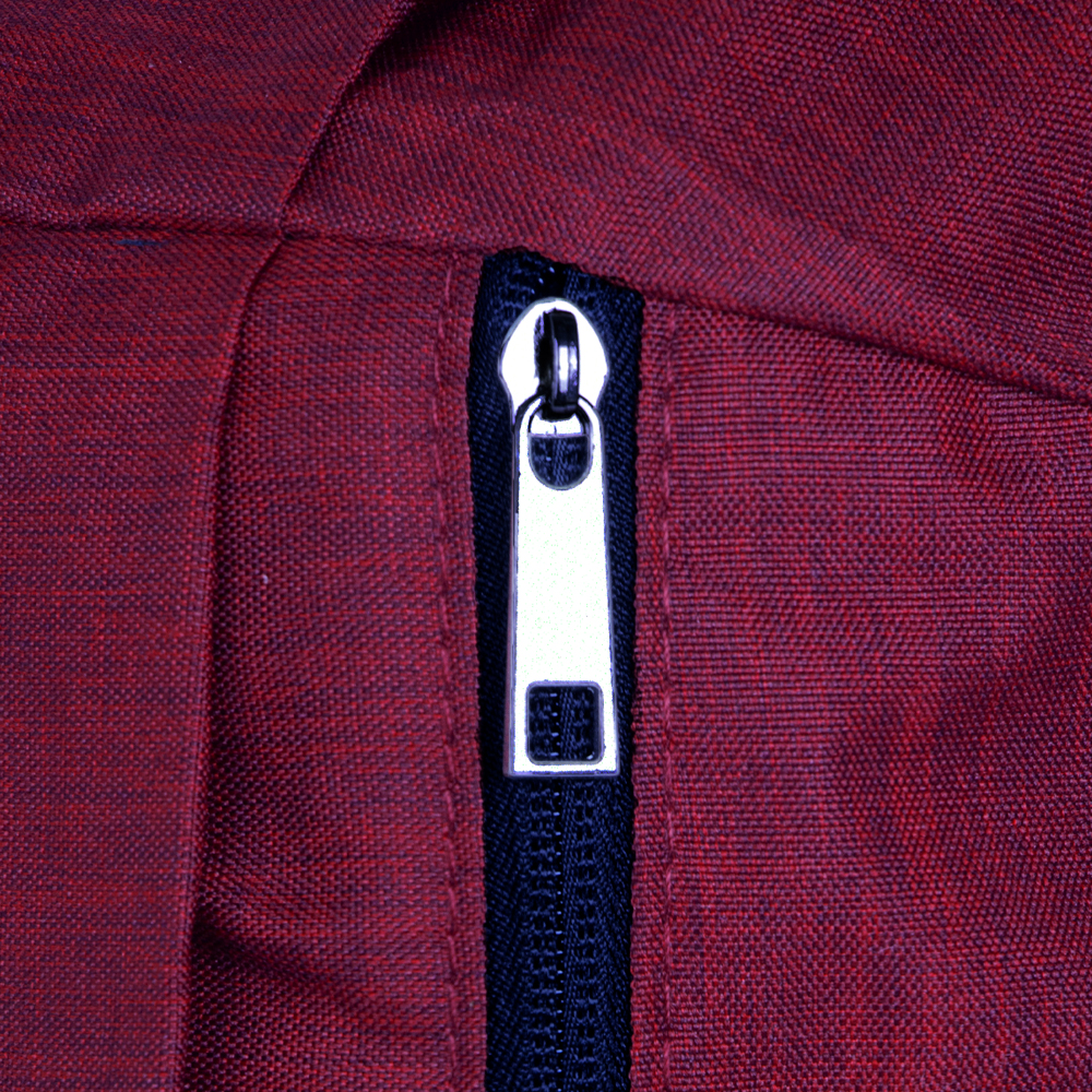 Red Polyester Backpack With 2 Storage Compartments BB01017RDII