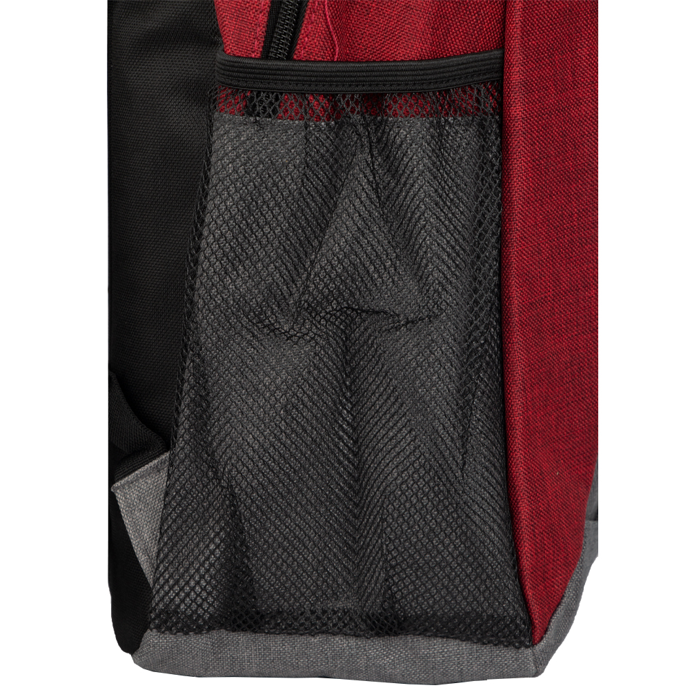Red Polyester Backpack With 2 Storage Compartments BB361412RDIII