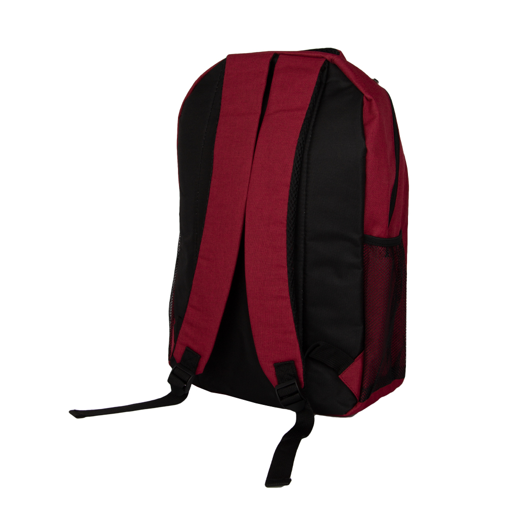 Red Polyester Backpack With 2 Storage Compartments BB411119RD