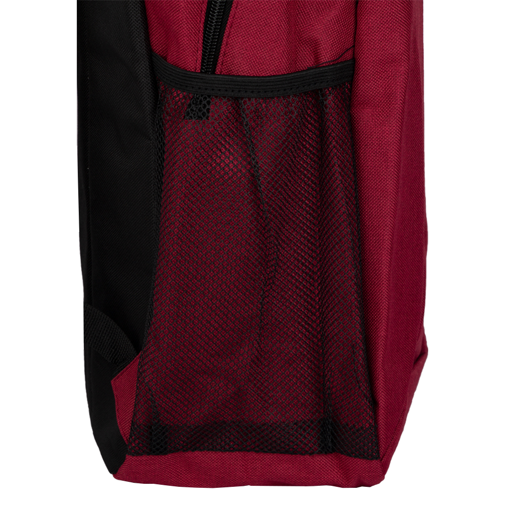 Red Polyester Backpack With 2 Storage Compartments BB411119RD