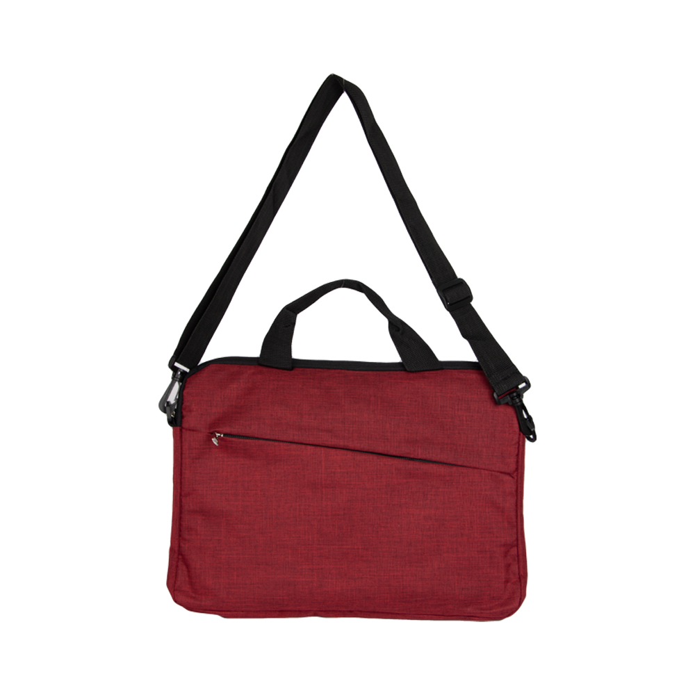 Red Polyester Laptop / Document Bag With 2 Storage Compartments BD161116RDII
