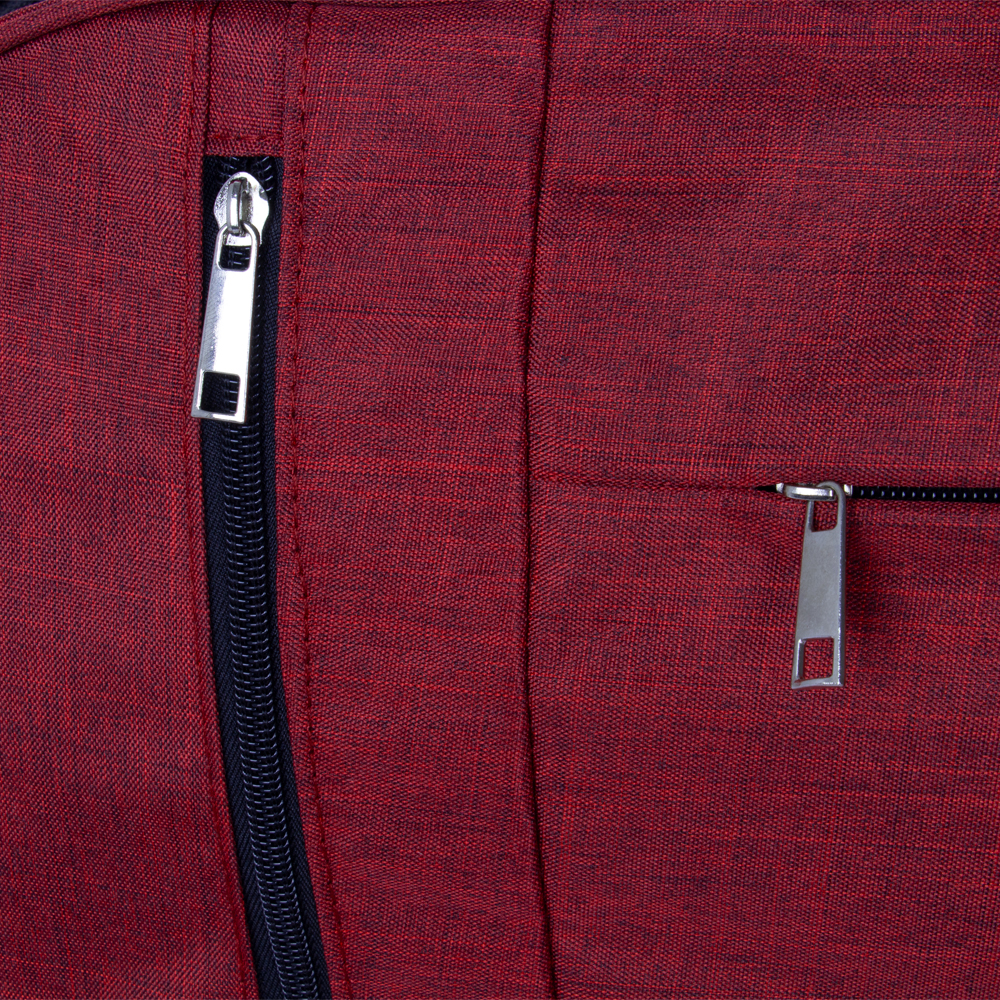 Red Polyester Sporty Travelling Bag With 3 Storage Compartments BT31217RDIII