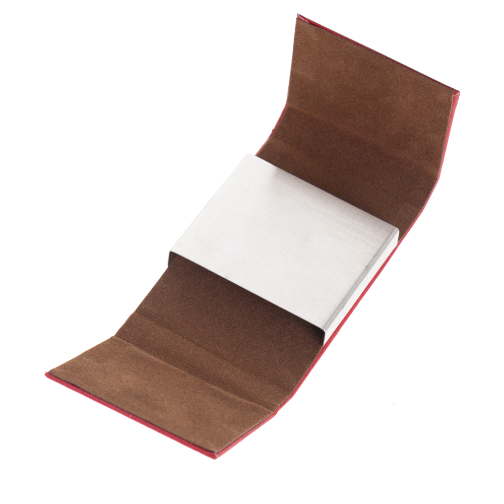 Red PU Name Card Holder NCH01518RDII