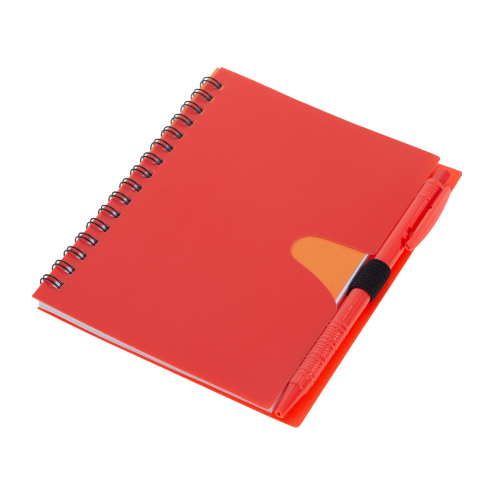 Red PU Notebook With Pen NB231816RDII