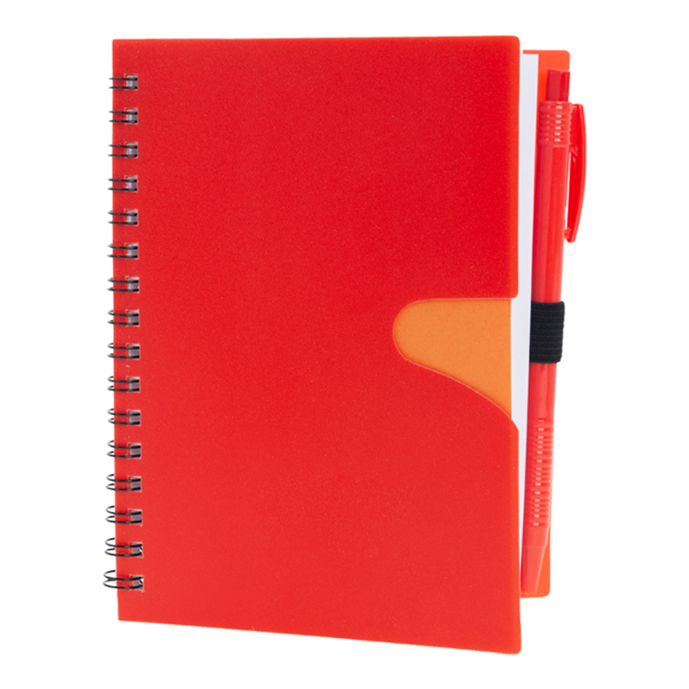Red PU Notebook With Pen NB231816RDII