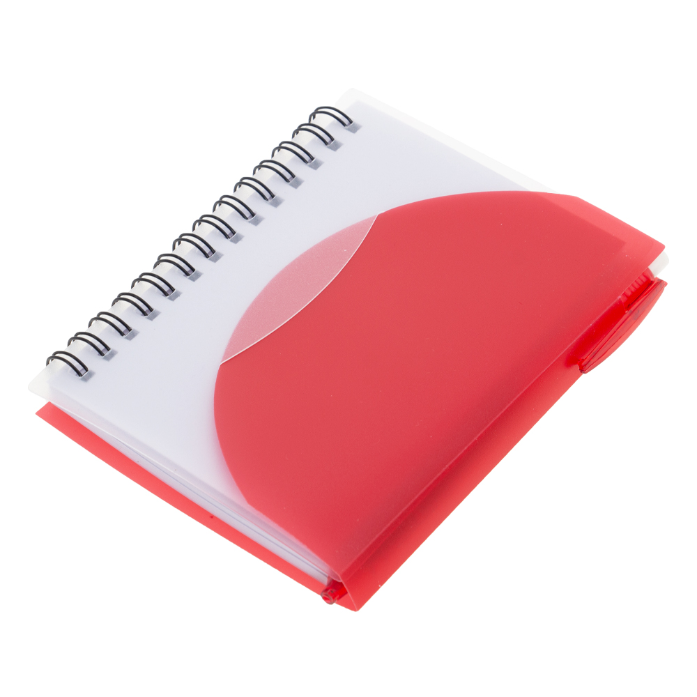 Red PVC Notebook With Pen NB181017RD