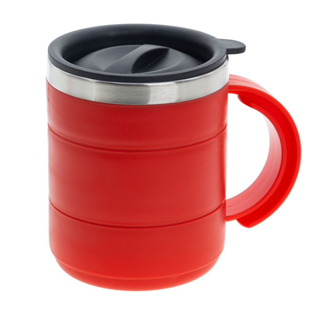 Red Stainless Steel Thermo Mug With Handle M481515RDII